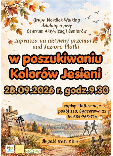 W poszukiwaniu kolor&oacute;w jesieni|Aktywny przemarsz nad Jezioro Płotki
