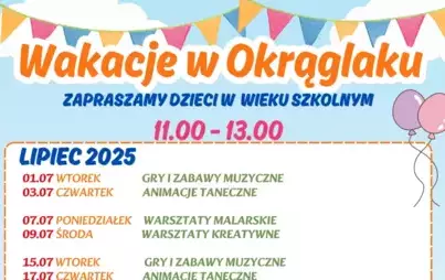 Zdjęcie do Wakacje w Okrąglaku|Animacje taneczne