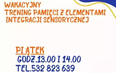 Zdjęcie do Wakacyjny Trening Pamięci z Elementami Integracji Sensorycznej