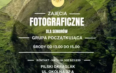 Zdjęcie do Zajęcia fotograficzne dla senior&oacute;w|Grupa Fotograficzna &bdquo;Błysk&rdquo;
