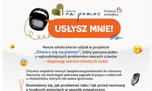 Zdjęcie do &bdquo;Otw&oacute;rz się na pomoc. Usłysz mnie!&rdquo; &ndash; materiał wspierający zdrowie psychiczne dzieci i młodzieży