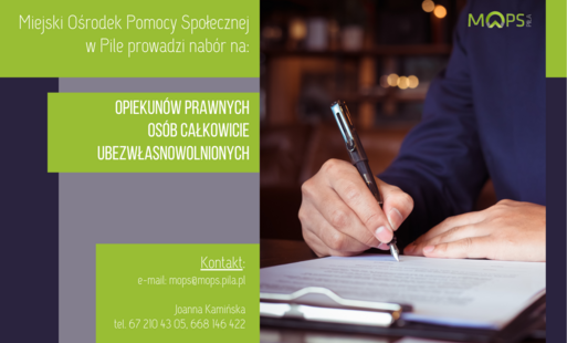 Zdjęcie do Poszukujemy kandydat&oacute;w na opiekun&oacute;w prawnych