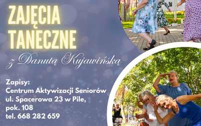 Zdjęcie do Zajęcia taneczne z Danutą Kujawińską