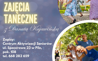 Zdjęcie do Zajęcia taneczne z Danutą Kujawińską