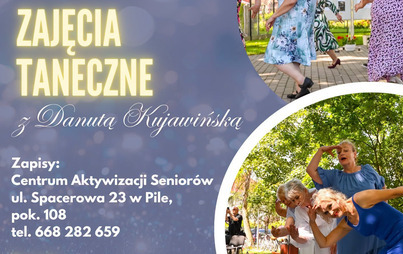 Zdjęcie do Zajęcia taneczne z Danutą Kujawińską