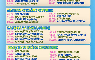 Zdjęcie do WAKACYJNA AKADEMIA SENIORA|STRETCHING