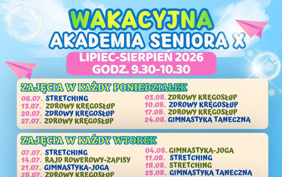 Zdjęcie do WAKACYJNA AKADEMIA SENIORA|ŚNIADANIE W OGRODZIE