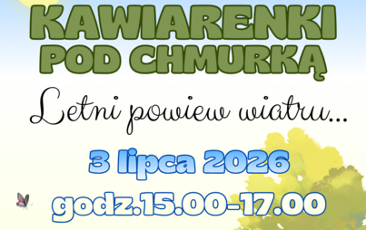Zdjęcie do Kawiarenki pod chmurką. Letni powiew wiatru&hellip;