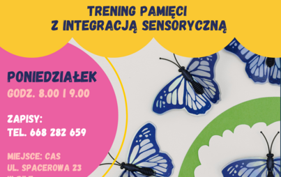 Zdjęcie do Trening pamięci z integracją sensoryczną